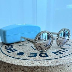 Karen Walker Orbit Filigree - Gold Glitter sunglasses